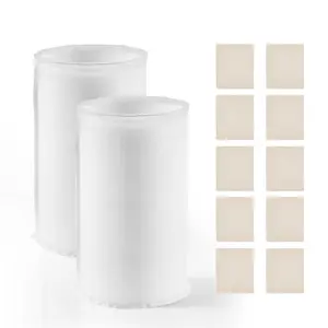 VEVOR Brew Bags, 2 PCS Food Grade Nylon Material Grain Bag, 10 PCS Natural Cotton-Linen Hop Bag, Easy to Clean, Reusable & Ultra-Fine Mesh Home Brewing Bags, Only for Our Automatic Beer Brewer