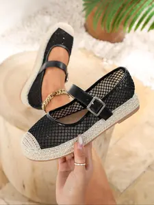 Women's Fashionable Plain Color Espadrilles, Casual Comfortable Knot Design Flat Sandals for Daily Wear, All-match Commuter Shoes for Women & Girls, Slipon