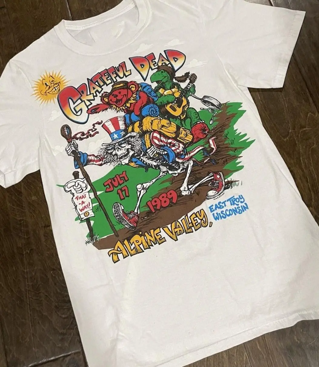 1989 Grateful Dead Band Alpine Valley Wiscosin Tour T-shirt One