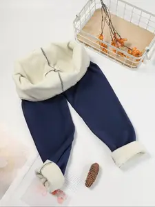 Women's Winter Warm Thick Long Leggings, High Waist Elastic Fashion Bottoms, Casual Slim Fit Underwear for Comfortable Wear, Thermal, Womenswear, Stretchy Soft Pants