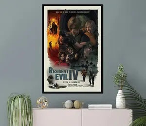 Resident Evil 4 Remake Poster Horror Game Art Print