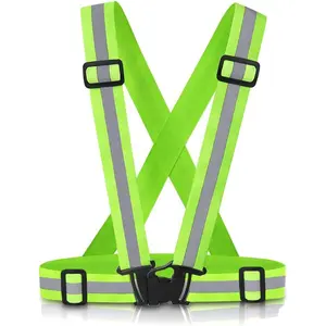 Reflective Vest Running Gear, 2Pack High Visible Safety VES for Cycling Jogging Running Walking, Adjustable for Men Women Kids,summervibes