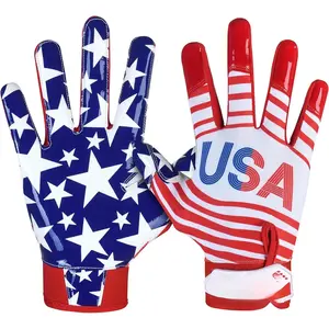 Football gloves  flag youth football gloves sticky grip Men football receiver gloves   flag football receiver gloves youth football receiving gloves for adult youth & unisex.