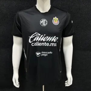 24/25 Mexico Liga MX BBVA MX Chivas Guadalajara Home Away Goalkeeper Black Jersey