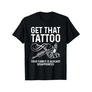100% Cotton Tattoo Artist T-Shirt For Men And Women, Black Round Neck, 180G, Sizes S-XXXL - Ideal For Tattoo Lovers, Artistic, T-Shirt