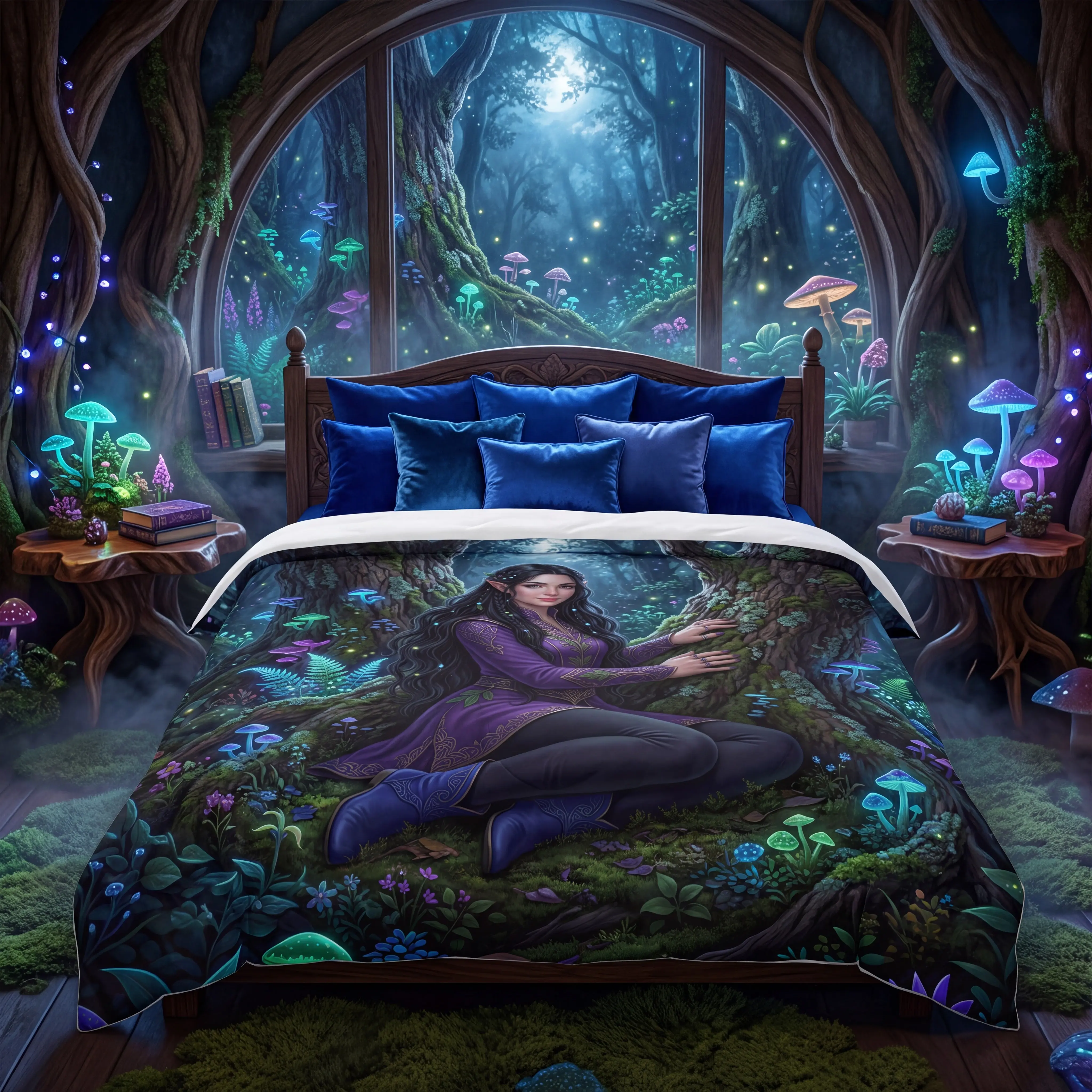 Forest Elf Comforter | Enchanted Woodland Fantasy Bedding Set