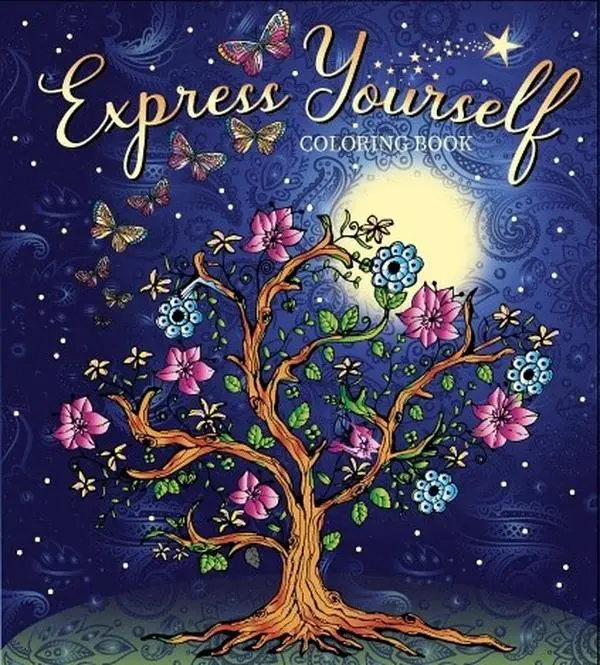 128-Page Hand-Drawn Adult Coloring Book - Regular Edition, Magic Quote-Inspired Abstract Art, Pencil/Gel Pen Safe, Mindful Relaxation, Inspiring Designs, Artistic Technique Focus, Express Yourself Pages, Coloring Pages, Whimsical Elements