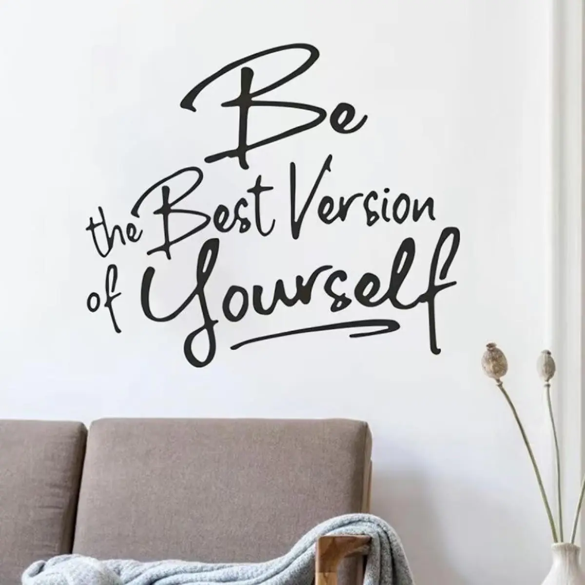 English Motivational Wall Sticker, Wall Decal, PVC Self-Adhesive Decorative Hanging, Home Living Room Bedroom Studio Background Decoration, Household Decoration Supplies, Wall Decals Peel and Stick
