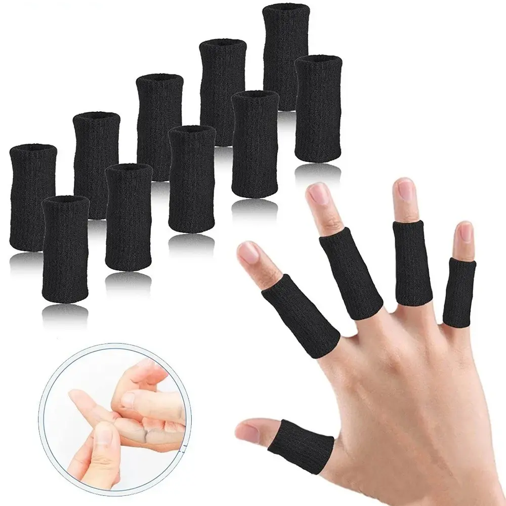 10PCS Finger Thumb Brace Splint Support Sleeve Elastic Breathable Pain Relief
