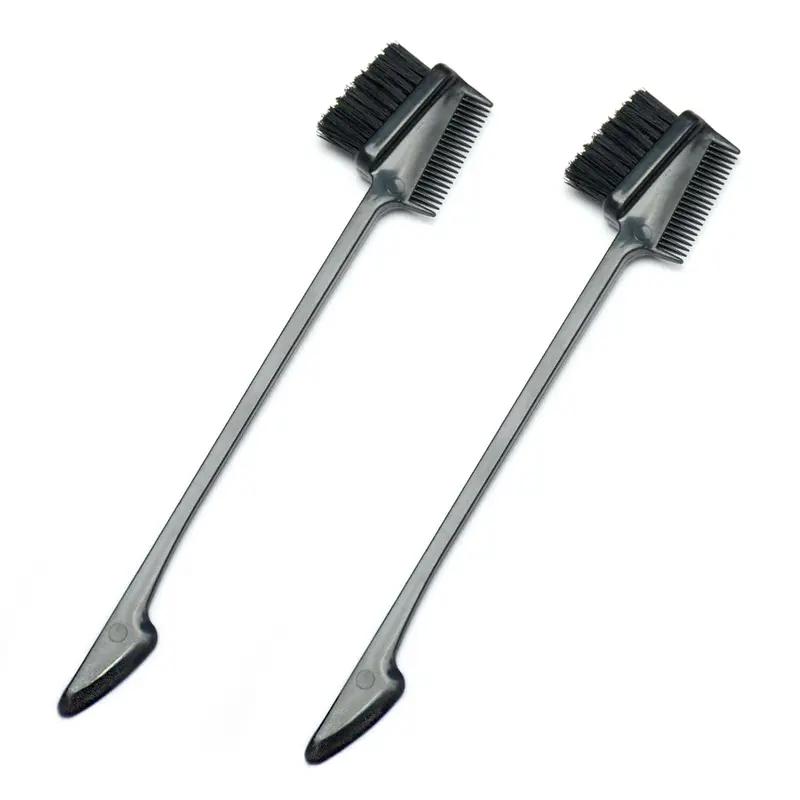 Idoli Hair Edge Brush 3 in 1 Double Sided Pack for Smoooth Grooming Haircare Heatless