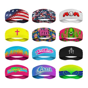 SLEEFS Baseball Collection Wide Headband - Lightweight Breathable Performance Fabric for Baseball Athletes - Secure Fit for Training & Competition - Sweat-Wicking Material