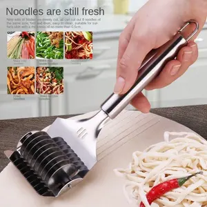 Manual Noodle Cutter Stainless Steel Roller Noodle Maker Fast Food Noodles Dough Rolling Machine Pasta Tools Gadgets For Kitchen Utensils Handy