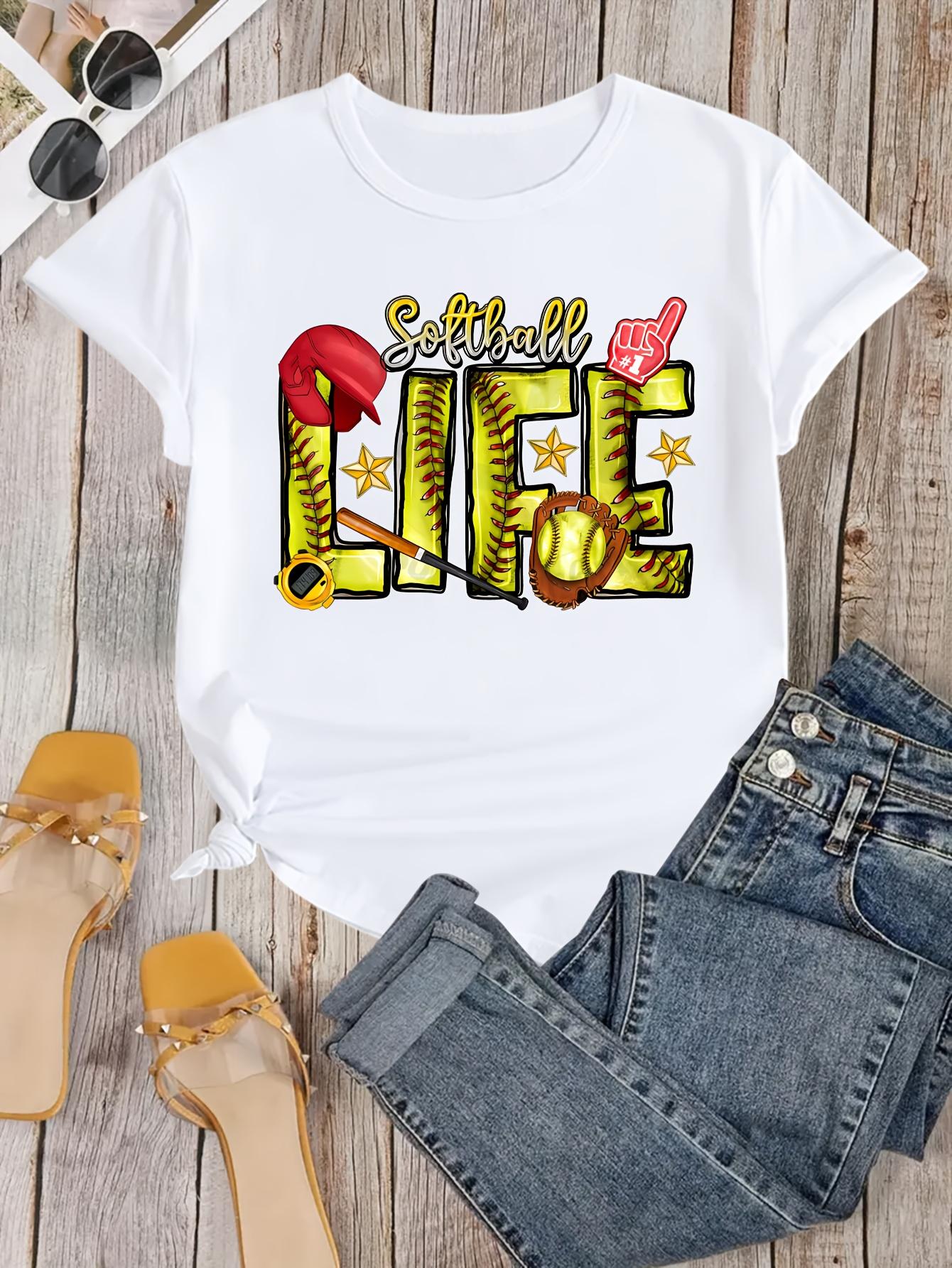 Softball Lifestyle Graphic Tee, Game Day Shirt, T-Shirt for Softball Players' Families