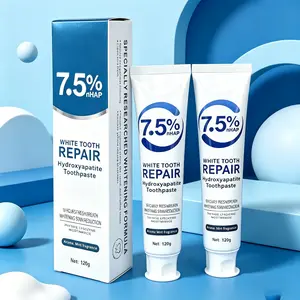 Tooth Repair 7.5% Hydroxyapatite Toothpaste Mild Mint Flavor 16-Hour Freshness Repair Enamel Reduce Stains Oral Health Care