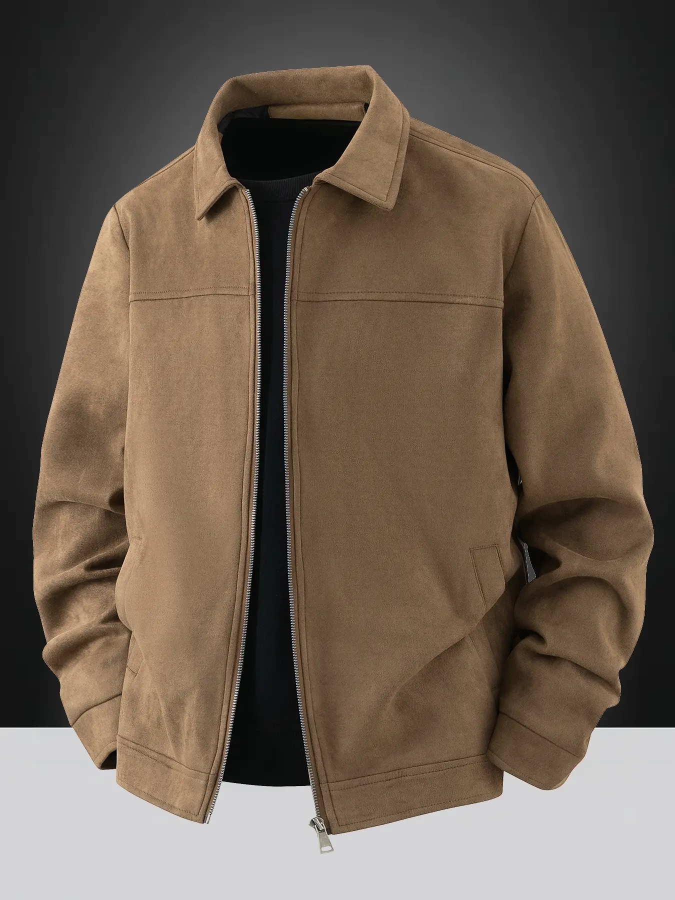 Faux suade jacket zara - TikTok Shop
