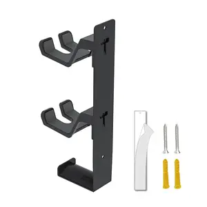 Ps5/xbox Controller Wall Mount Holder Storage Stand, Wall Mountable, Wall Mounted Holder, Dual Handle Metal Rack, No-Drill Nano Glue Installation, Wall Mount Compatible