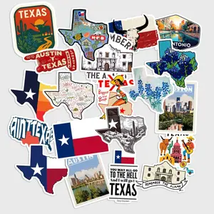 Sticker Pack 20 pcs Texas Pride Stickers, Western State Vinyl Decals