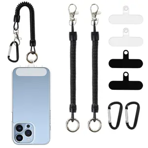 8 Counts Tether Phone Lanyard, Anti-Theft & Protective Design, Adjustable Strap W/carabiner Clip, Fits iPhone & Most Cell Phones