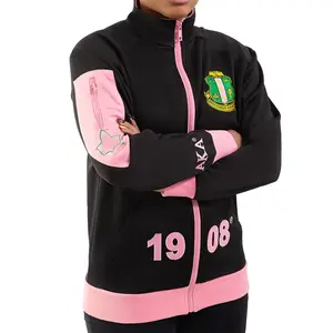 Alpha Kappa Alpha Elite Track Jacket Black Alpha Kappa Alpha Elite Track Jacket Black