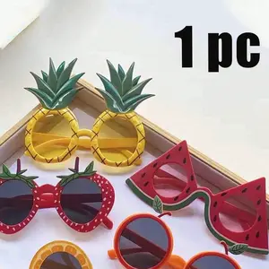 Funny Fruit Combo Glasses, Pineapple + Strawberry Design, Fun Party Decorative Glasses, Perfect for Beach, Birthday, Dance Parties