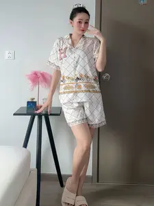 Ultimate Comfort Mulberry Silk Button-Down Short Pants Pajama Set for Women Love Homewear Basic Minimalist Pjs with Button Design