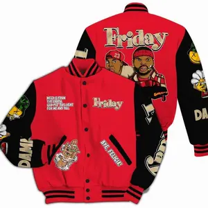 Varsity Jacket To Match Prime 93 Fire Red Shirt, Friday Sneaker Stress Style All Over Print HUJ