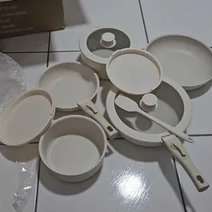 【Deal】12 Pcs Pots and Pans Set with Detachable Handle, Induction Cookware, Dishwasher Oven Safe, 13x13x10 Inch Granite Non-Stick Kitchen Appliances