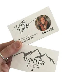 Custom Business Cards: 20 pack, front and back + soft touch specialty weighted paper.