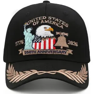 250 Anniversary USA Hat 250 Merchandise Adjustable Embroidered Patriotic Hats 250 Hat Baseball Caps