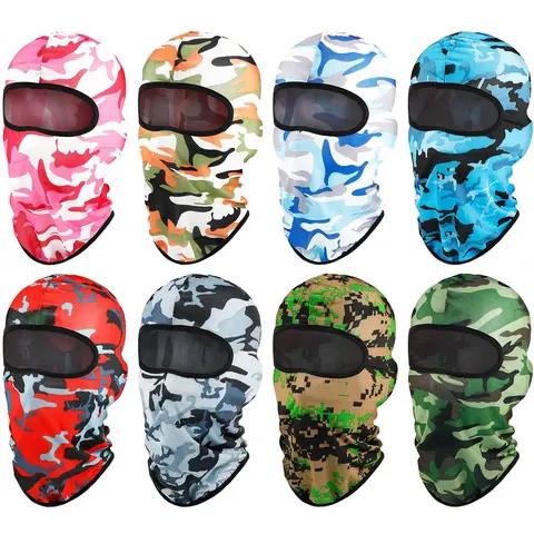 8Pcs/Set Balaclava Ski Mask Sun Protection Windproof Balaclava UV Protection Summer Full Face Covering for Outdoor Sports Fishing Camping Travel,Halloween Christmas Party Fathersdaygift,Hand Tools Kits