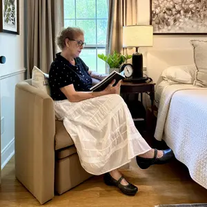 COLAMY NUIA Accent Barrel Chair with Storage Ottoman Set