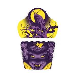 Halloween Full Arm Temporary Tattoo Sleeve for Kids - Terror Zone Fake Tattoo
