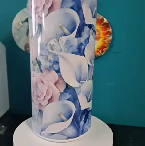 calla lily name tumbler