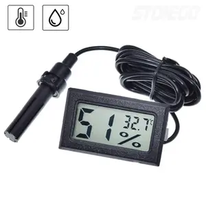 Mini LCD Digital Thermometer Hygrometer High Precision Household Humidity Gauge Incubator Aquarium Humidity Temperature 1PC