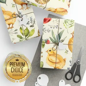Baby Chicks Easter Wrapping Paper, Easter Egg Hunt Gift Wrap, Springtime Wrapping Paper, Passover Gift Wrap