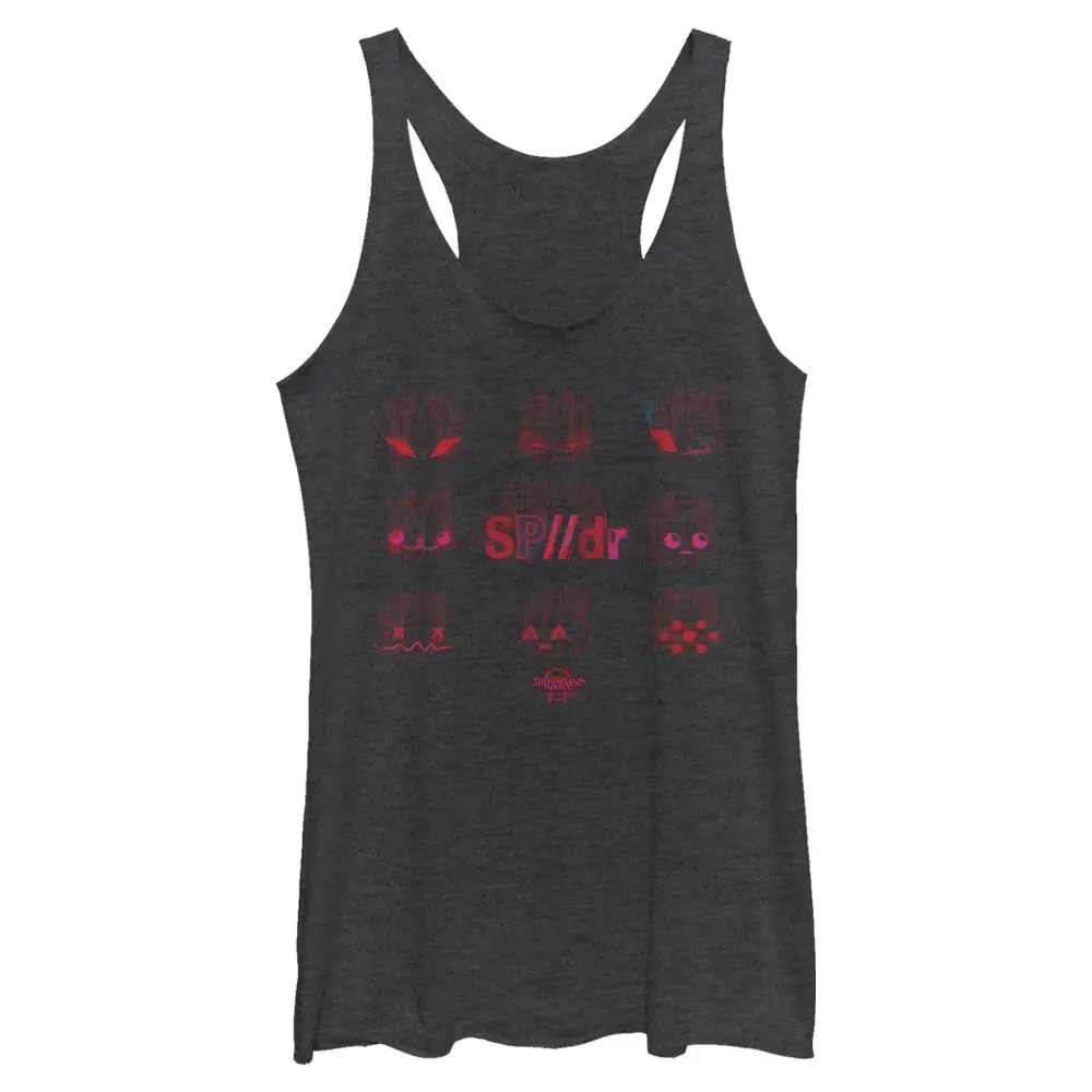 Women's Marvel Spider-Man: Into the Spider-Verse SP//dr Glitch Racerback Tank Top