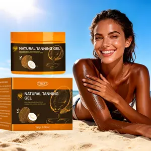 50g Soft Brown Sunless Tanning Cream, Natural Looking Tanning Lotion, Easy To Apply, Suitable for All Skin Types, Body Care Product for Women & Men