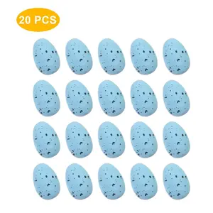 Festive Gift! Straw Basket Set Mini Easter Eggs, Safe Colorful Foam Plastic Eggs, Kids Party Cute Small Gifts, Party Favors Assortment, DIY Decorations