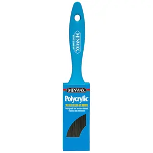Minwax 1624253 2 in. Polycrylic Flat Nylon Polyester Paint Brush