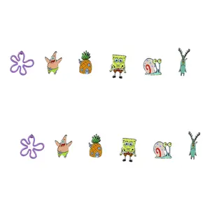 Nickelodeon SpongeBob SquarePants 6-Pairs Jewelry Stud Earring Set
