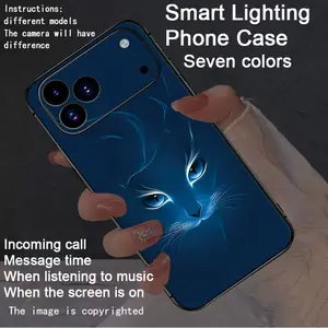 Colorful Lights case, intelligent voice controlled luminous phone case compatible Fo iphone17Air/17Pro/17promax/16promax/15promax/14promax/13promax/12promax/11promax/XSmax/XR/X