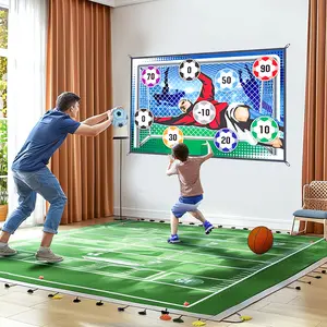 Kids Soccer Skill Challenge, Indoor Football Toss Game with Scoring Targets, Hand-Eye Coordination Training Toy, Active Play Gift for Boys Age 4-8​
