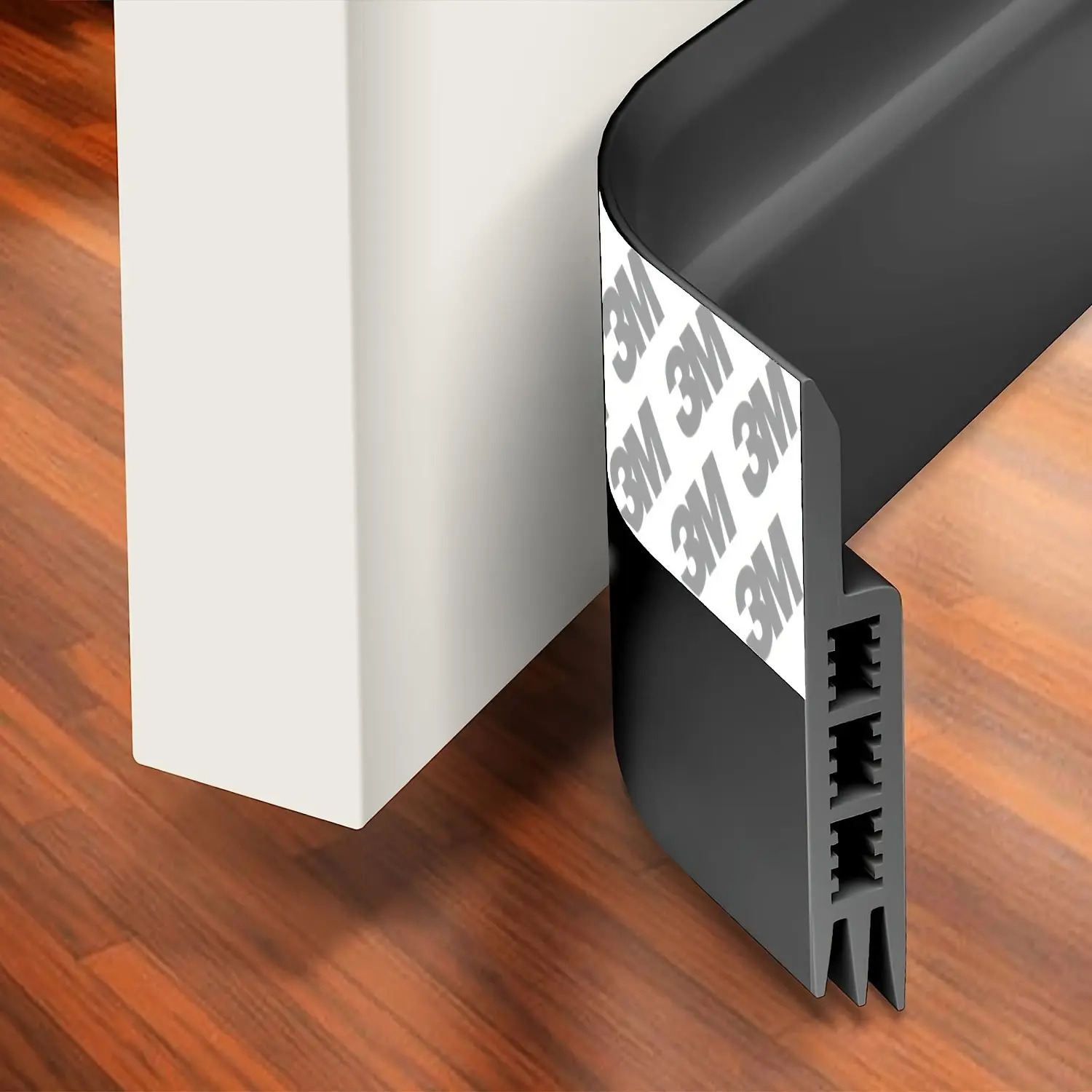 Self-Adhesive Weather Seal Strip for Windows and Doors, Backing Tape Included, Slot Sealer, Aluminum Window Windproof Rubber Strip, Door Gap Seal, Door Draft Seal, Door Draft Stopper, Door Bottom Seal Strip, Garage Door Seal Bottom