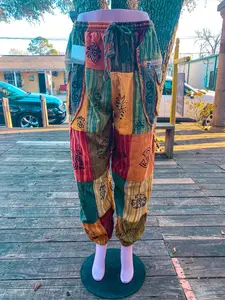Beautiful boho hippie patchwork pants