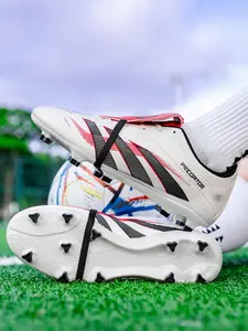 Men's Professional Training Shoes, Breathable Anti-slip Ag Spikes Football Shoes, Men's Sports Soccer Shoes for All Seasons