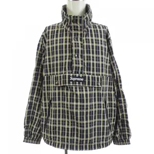 Pre-owned Supreme Nylon Small Leather Goods Plaid Pullover Jacket