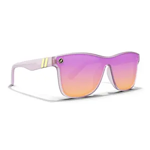 Blenders Millenia DX Orchid Cloud Sunglasses – Polarized Lavender Champagne Mirror Lenses, UV400 Protection, Gloss Milky Orchid Frame, Medium-Large Fit