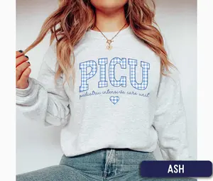 PICU Sweatshirt / Short Sleeve T-SHIRT , Pediatric ICU Nurse shirt, PICU Nurse, peds nurse Work, Picu Crew Gift , Picu Nurse Appreciation Gift