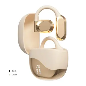 Wireless On-ear Design Earphone, Noise Cancelling Earphone with Digital Display, Bluetooth-compatible Headphone for Running, Gym, Workout, Sports, On-ear Design, Wireless Chargeable Headphones