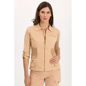 Wexel Stretch Poplin Fitted Cargo Jacket